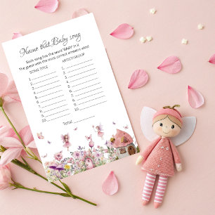 Papier Nom That Baby Song Jeu - Enchanted Fairy Thème