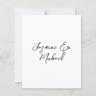 Papier Noms de calligraphie chic adorables mariages feuil