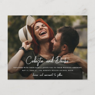 Papier Noms de script budgétaire Photo Mariage