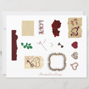 Papier Nos Embellistions de journal de junk d'amour