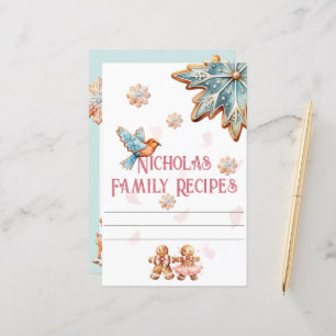 Papier Nostalgic Gingerbread Famille Recette Livre Numéro