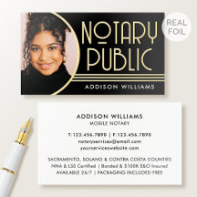 Papier Notarial Luxe avec Feuille d'Or Photo Noir 