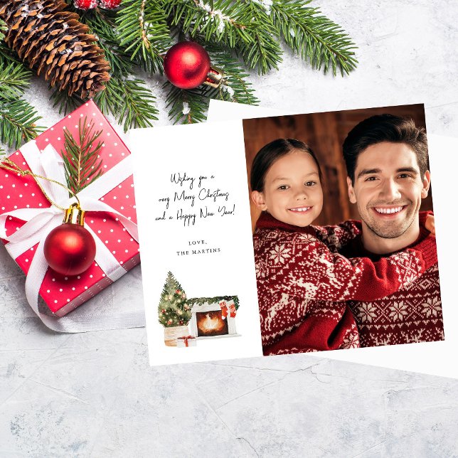 Papier Note de Noël de la cheminée du budget (Créateur téléchargé)