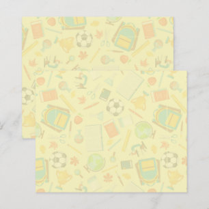 Papier Notes post-it du Motif de l'approvisionnement scol