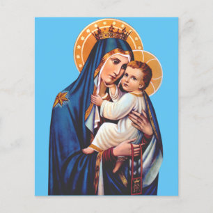 Papier Notre-Dame du Mont-Carmel Art dévotionnel