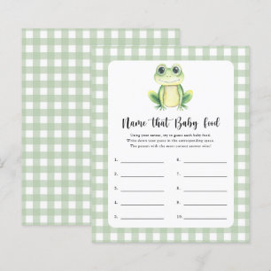 Papier Nourriture pour bébé - Baby shower grenouille