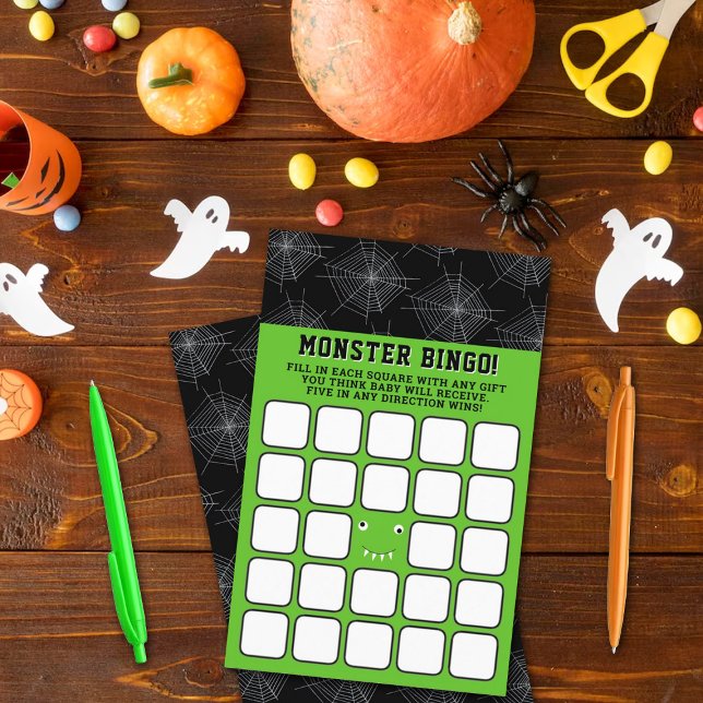 Papier "Nous avons créé un monstre" Baby shower Halloween (Créateur téléchargé)