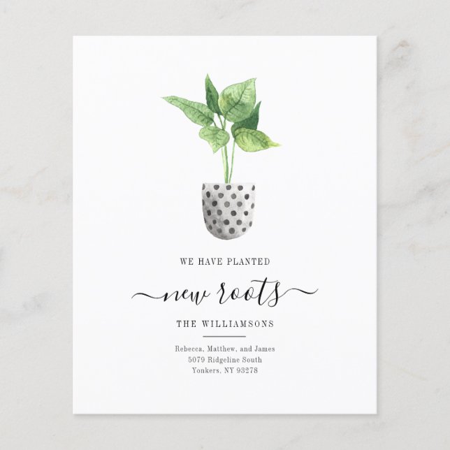 Papier Nous avons déménagé Boho Moving Faire-part (Devant)