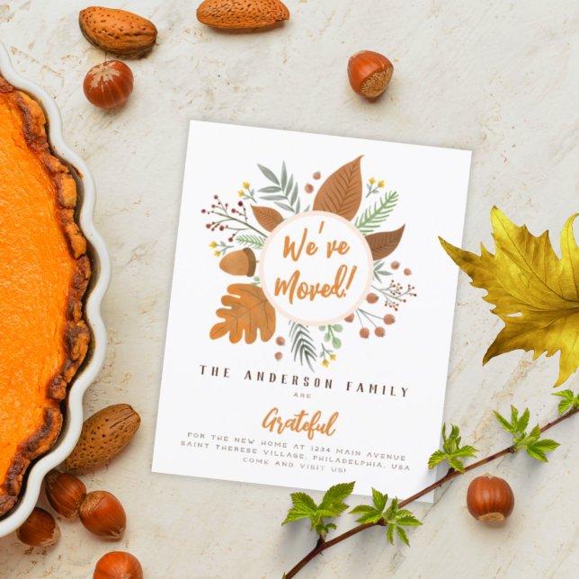 Papier Nous avons déménagé Grateful Thanksgiving Wreath N (Créateur téléchargé)