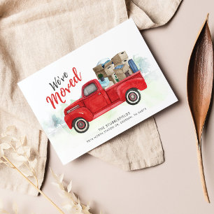 Papier Nous avons déplacé un nouveau Faire-part de déplac