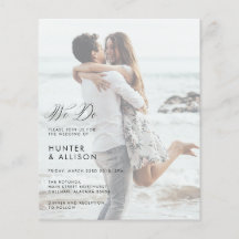 Nous faisons Mariage Photo Invitation