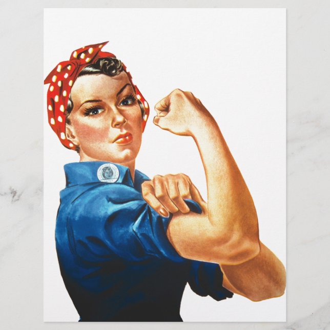 Papier Nous pouvons le faire Rosie le pouvoir des femmes  (Devant)