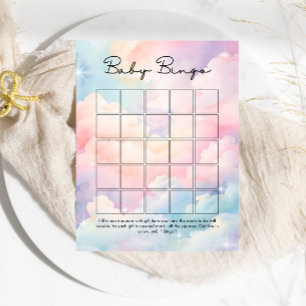 Papier Nous sommes sur Cloud Nine Baby Bingo Baby shower 