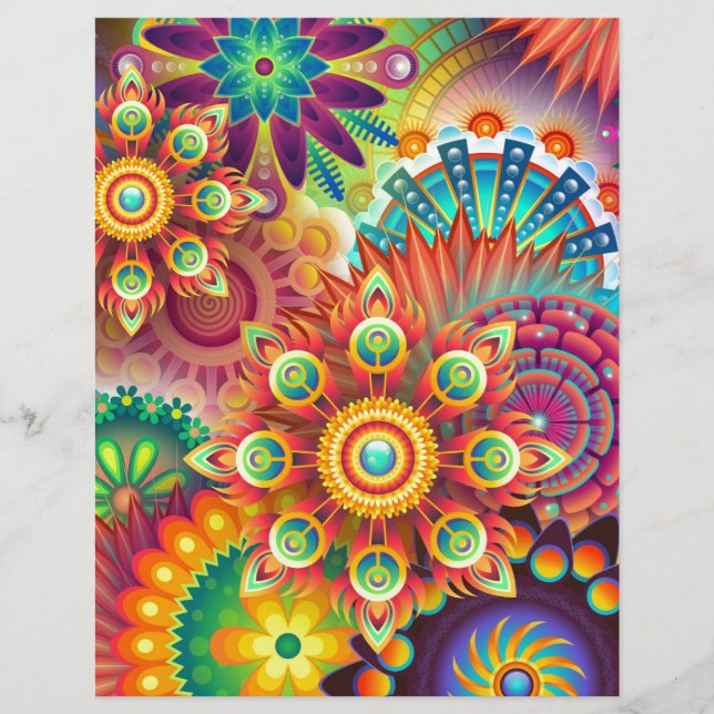 Papier Nouveau Arrière - plan Abstrait coloré (Devant)