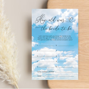 Papier Nuage 9 Quel âge avait la mariée pour être mariée 