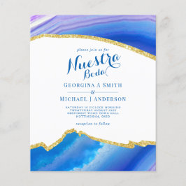 Papier Nuestra Boda AGATE Gold Mariage espagnol INVITE
