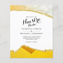 Papier Nuestra Boda AGATE Gold Mariage espagnol INVITE