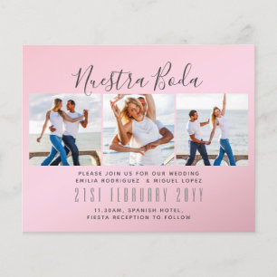 Papier Nuestra Boda Photo Collage Mariage INVITE