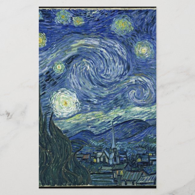 Papier Nuit Van Gogh Starry (Devant)