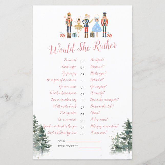 Papier Nutcracker Fête des mariées de vacances Plairait-e (Devant)