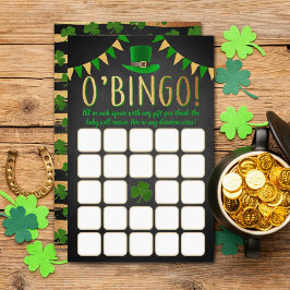 Papier O'Baby St. Patrick's Day Baby shower Bingo Jeu