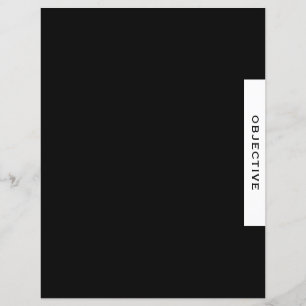 Papier Objectif Séparateur de présentation Noir & Bla