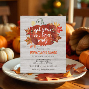 Papier Obtenez vos gros pantalons Thanksgiving Budget Inv