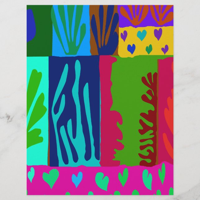 Papier Ode à la Collage de Matisse (Devant)