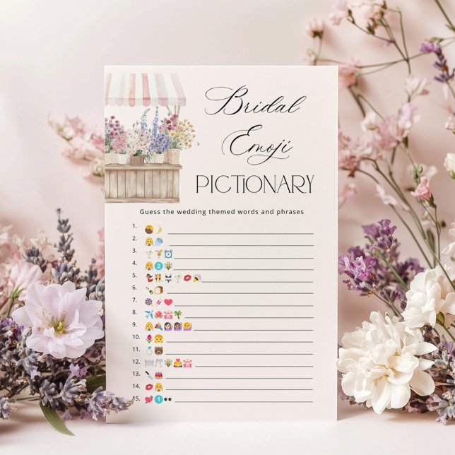 Papier Off the market Bridal shower Emoji pictionary game (Créateur téléchargé)