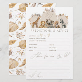 Papier Oh Baby Safari Animaux Boho jeu de Baby shower