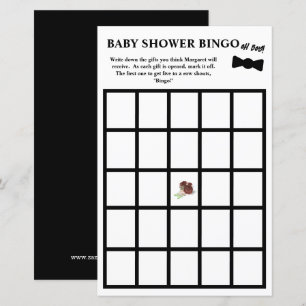 Papier Oh Boy ! Baby-Shower Bingo Smoking !