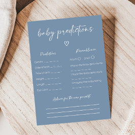 Papier Oh Boy Boho Minimalist Shower Baby Prediction Game