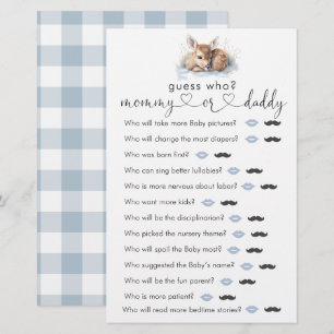 Papier Oh Deer Woodland Winter Baby Show "Devinez qui" Je