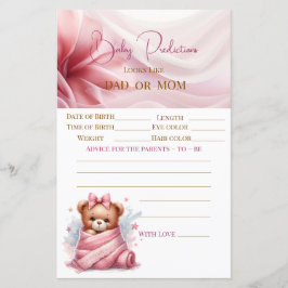 Papier On peut attendre le Baby shower rose
