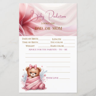 Papier On peut attendre le Baby shower rose