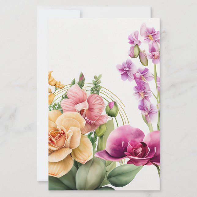 Papier Orchidée Blast Plat (Devant)