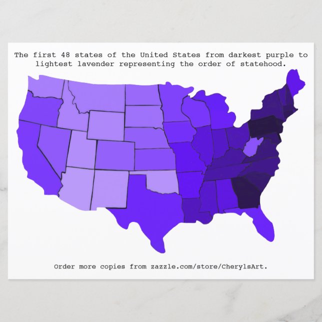 Papier Ordre d'État des États-Unis, tons violets (Devant)