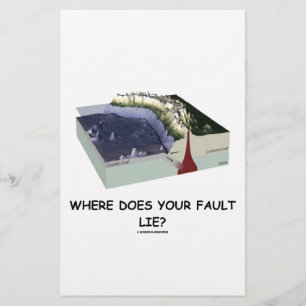 Papier Où Est Votre Faute ? (Humour géologique)