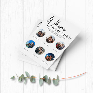 Papier Où Étaient-Ils Mariage Engagement Partie