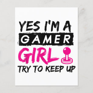 Papier Oui je suis une fille de gamer Fille de jeu vidéo