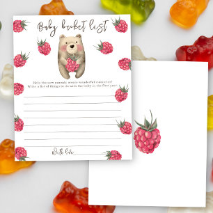Papier Ours d'aquarelle - Liste des seaux pour bébés