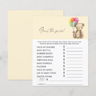 Papier Ours - Devinez le prix Jeu