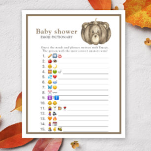 Papier Ours en citrouille d'automne - jeu de devinette d'