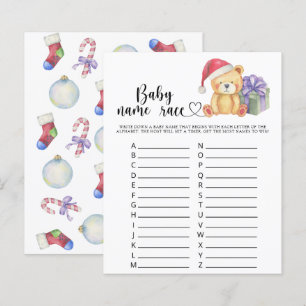 Papier Ours en peluche d'hiver - jeu de course de nom de 