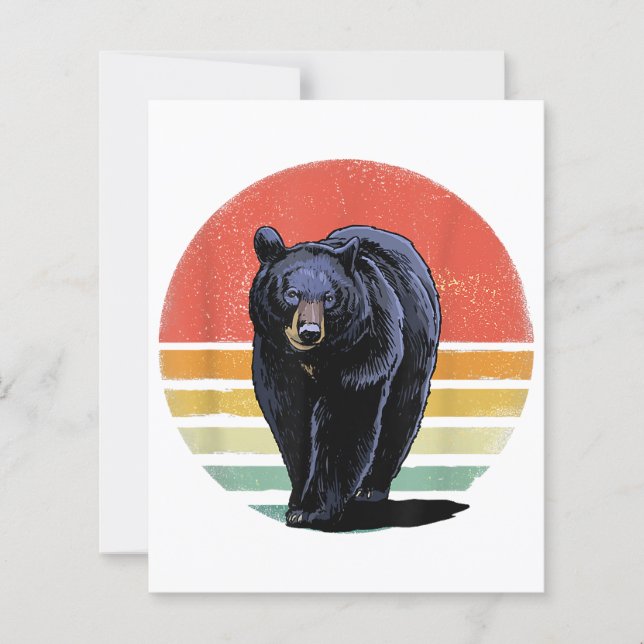 Papier Ours noir Vintage (Devant)