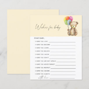 Papier Ours - Partie   voeux pour le jeu pour bébé