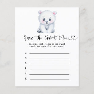 Papier Ours polaire - Devinez le jeu Sweet Mess