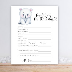 Papier Ours polaire d'hiver - prédictions et conseils pou