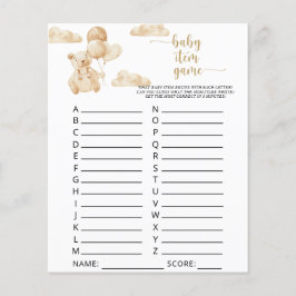 Papier Ours sur ballons \ Baby Item Jeu