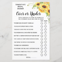 Ove ou Sous-nuptiale douche espagnol anglais jeu